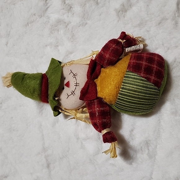 VINTAGE  SCARECROW  COUPLE DECORATIVE ITEMS - Picture 2 of 9